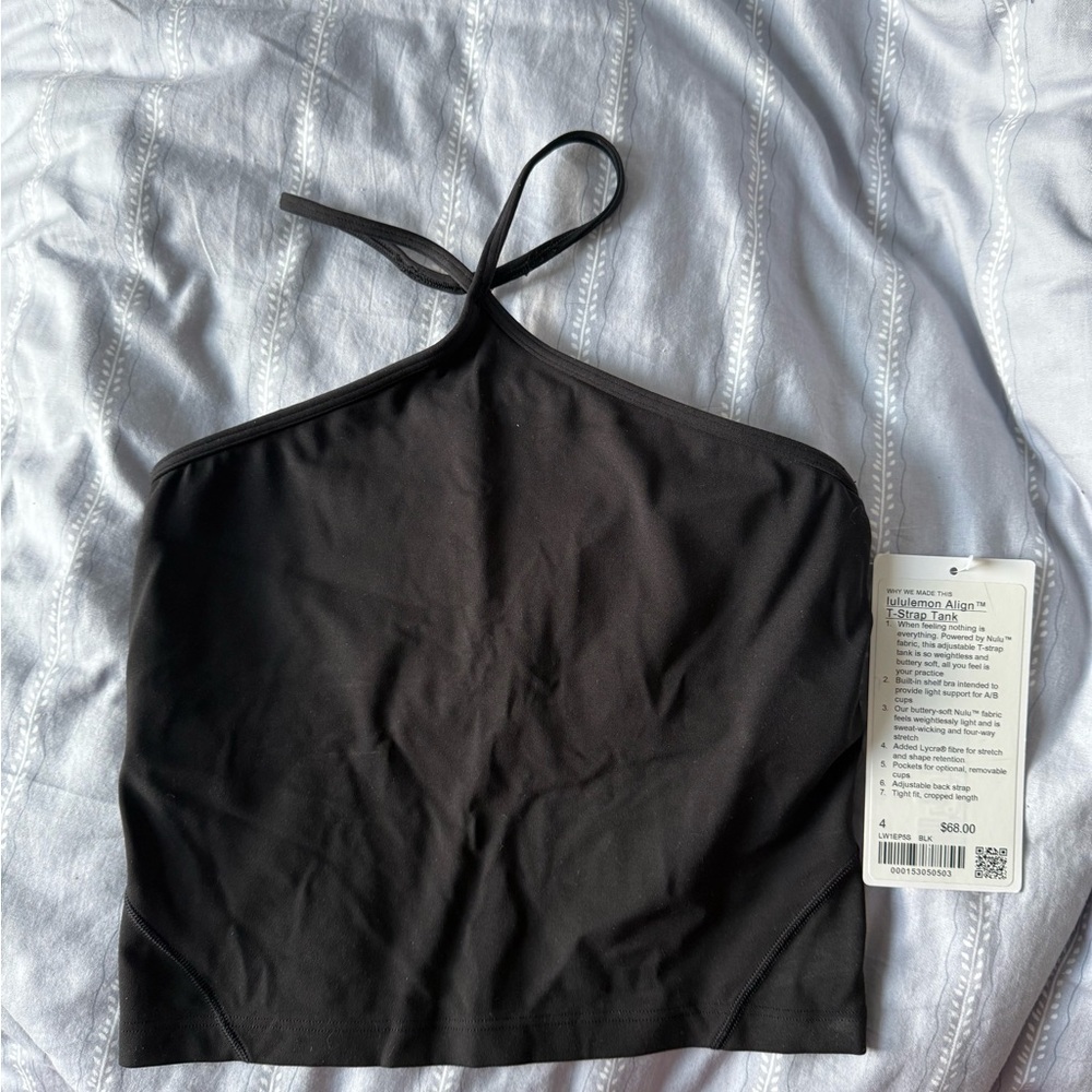 Lululemon Black Halter Tank NWT